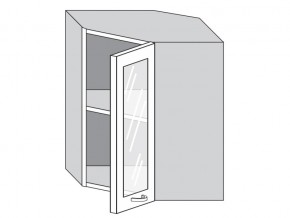1.60.3у Шкаф настенный (h=720) угловой на 600мм со стекл. дверцей в Юрюзани - yuryuzan.magazin-mebel74.ru | фото