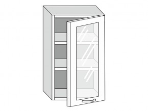 19.50.3 Шкаф настенный (h=913) на 500мм с 1-ой стекл. дверцей в Юрюзани - yuryuzan.magazin-mebel74.ru | фото