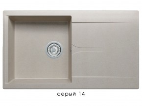 Мойка гранитная Gals-860 Серый 14 в Юрюзани - yuryuzan.magazin-mebel74.ru | фото