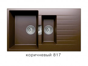 Мойка кварцевая Tolero Loft TL-860 Коричневый 817 в Юрюзани - yuryuzan.magazin-mebel74.ru | фото