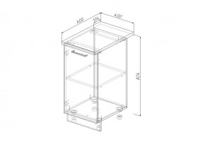 Н 40 Модуль нижний Без Столешницы МН 40 в Юрюзани - yuryuzan.magazin-mebel74.ru | фото