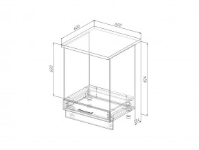 НД 60 Модуль нижний Без Столешницы Духовка МД 60 в Юрюзани - yuryuzan.magazin-mebel74.ru | фото