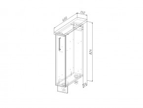 НМ 15 Модуль нижний 150 мм Без Столешницы в Юрюзани - yuryuzan.magazin-mebel74.ru | фото