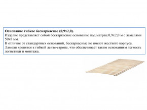 Основание кроватное бескаркасное 0,9х2,0м в Юрюзани - yuryuzan.magazin-mebel74.ru | фото