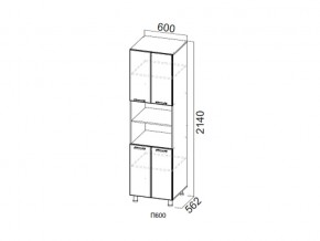 П600/2140 Пенал 600/2140 в Юрюзани - yuryuzan.magazin-mebel74.ru | фото