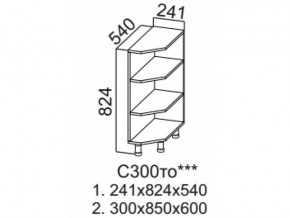 С300то Стол рабочий 300 (торцевой открытый) в Юрюзани - yuryuzan.magazin-mebel74.ru | фото